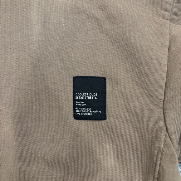 Zara Brown Boy Oversized Hoodie Pullover | Casual Sweatshirt | Size 13-14 y - Picture 4 of 5